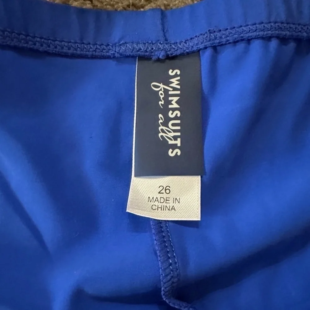 Swimsuits For All Chlorine Resistant Bike Shorts 8” Blue - Picture 4 of 6